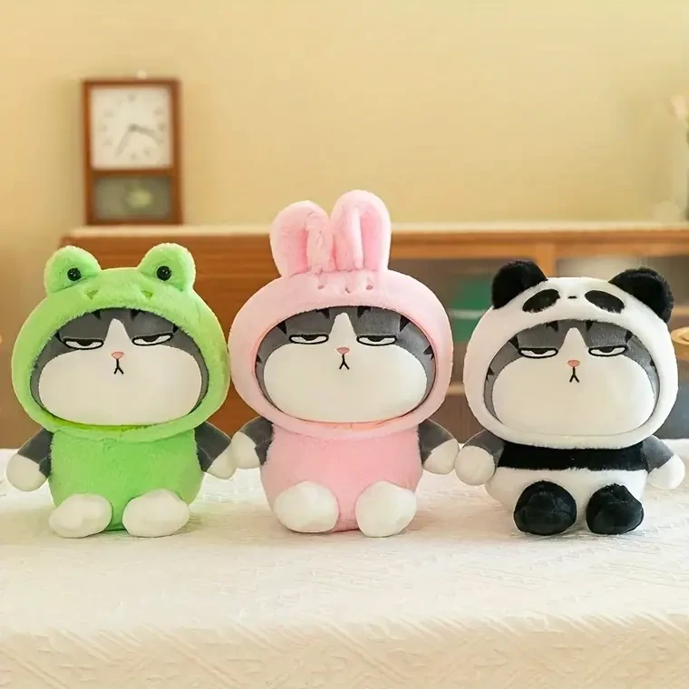 1pc Funny Personality Creative Transformation Cat Doll,