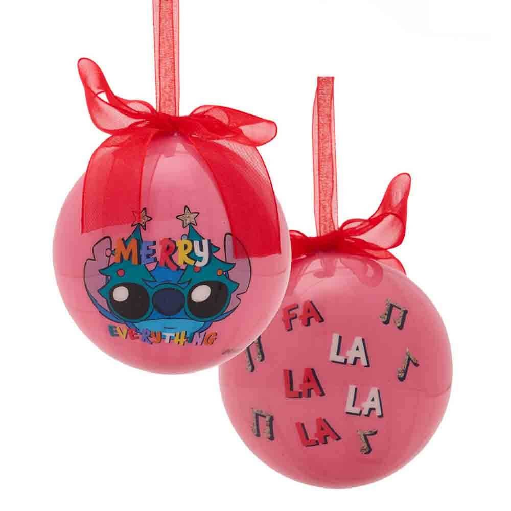 Stitch Christmas set of 4 Baubles