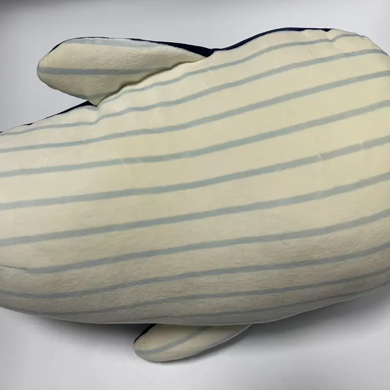 Blue Whale Plush Toy 45cm Soft Polyester Stuffed Animal for All Ages