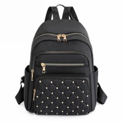 Rhombus Sewing Rivet Fashion Backpack
