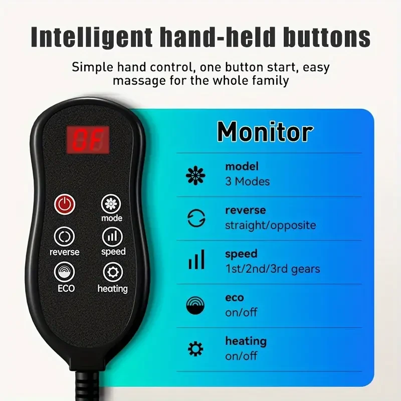 3D Kneading Neck and Back Massager with Heat