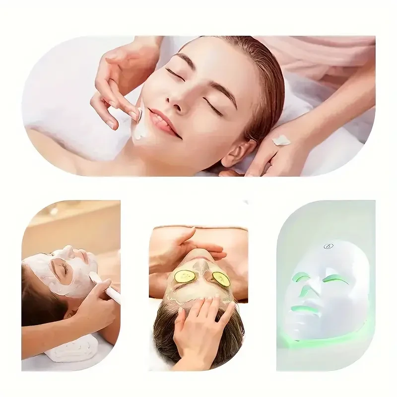 7-Color LED Light Mask for Home & Salon Use