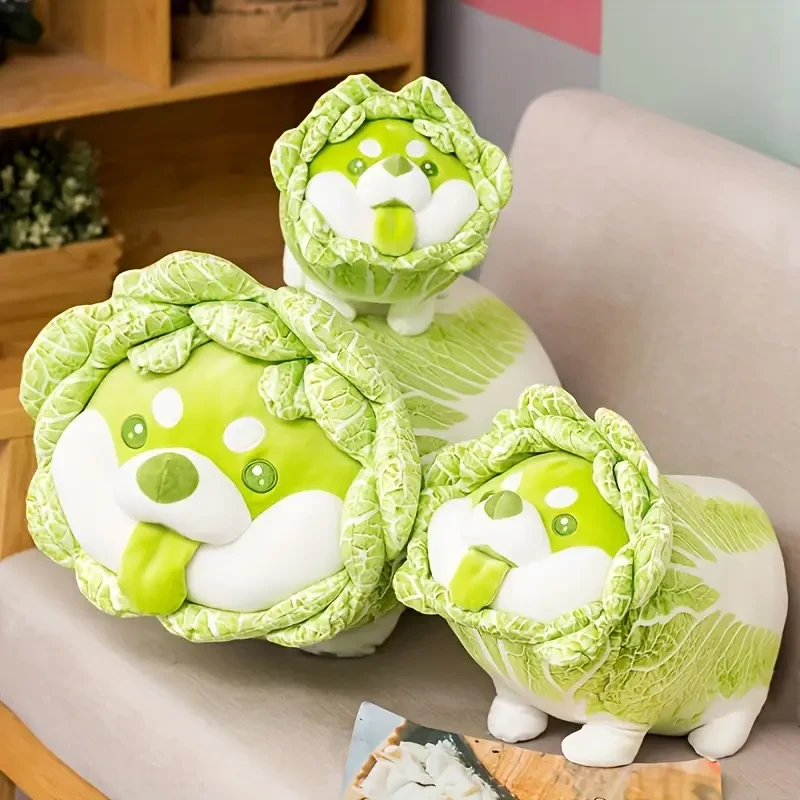 Cabbage Dog Plush Toy, Doll Cute Cabbage Dog Doll