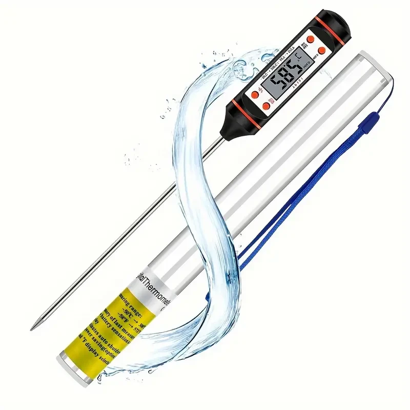 1PC Digital Instant Read Meat Thermometer - Kitchen Food Cooking Thermometer with Backlight LCD