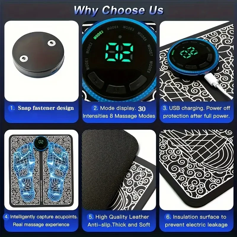 Fitness and Relaxation Foot Pads - Relieve Foot Fatigue, Easy to Carry