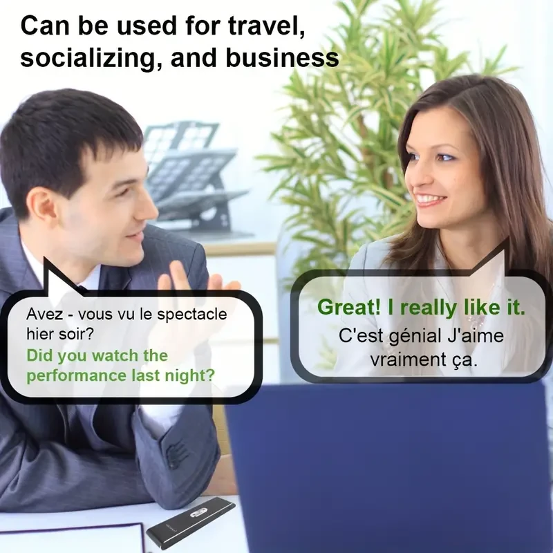 Language Voice Translator Device Real Time 2-Way Translations Supporting 137 Languages for Travelling Learning Shopping Business Chat Recording