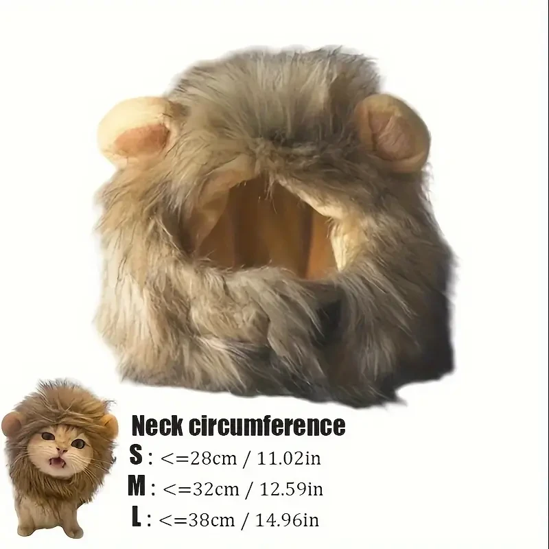 Adorable Lion Mane Costume for Cats Durable and Comfy