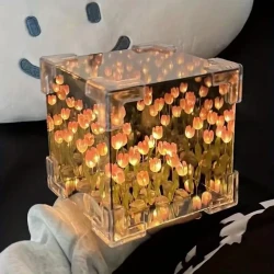 LED Tulip Night Light Box