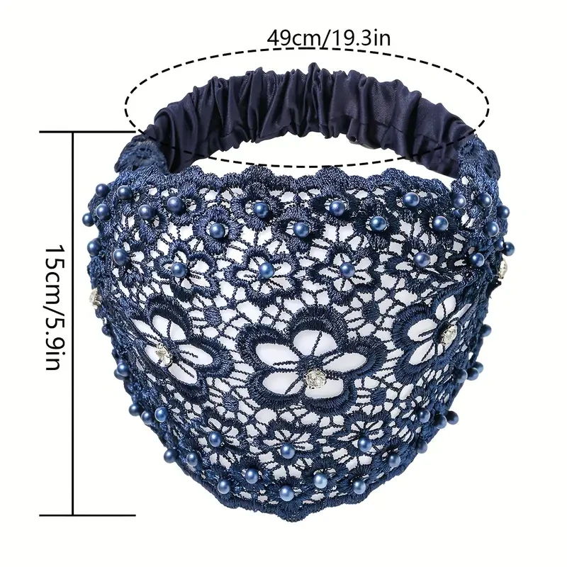 Three Elegant Beaded & Rhinestone Headbands