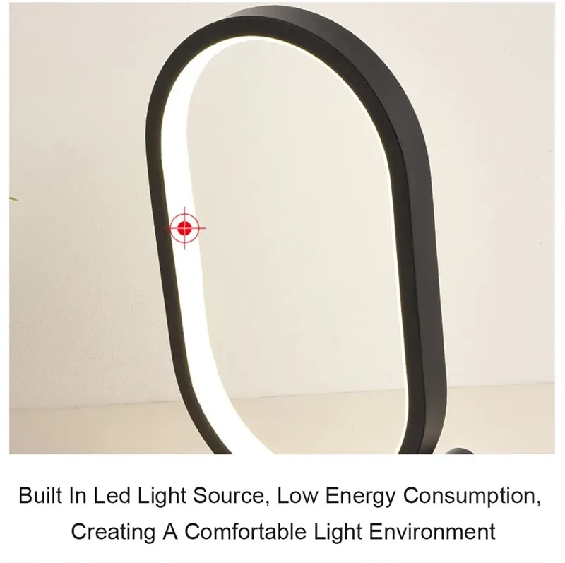 Oval Acrylic Lamp Touch Control