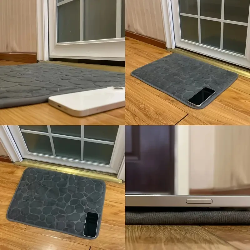 Soft Foam Bath Rug Cobblestone Embossment