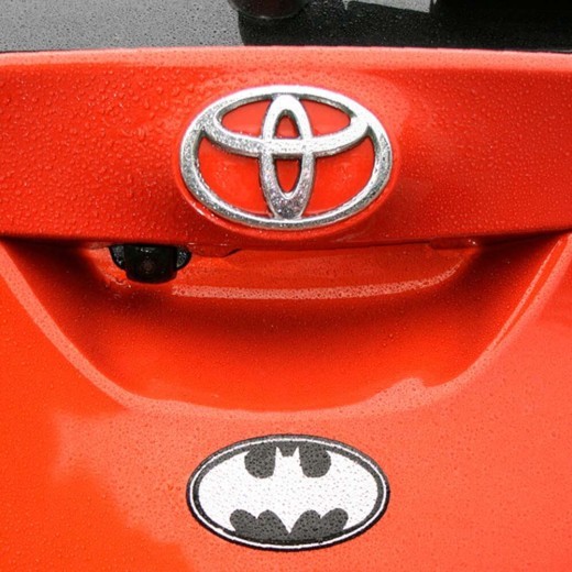 Fan Emblems DC Batman Oval Logo Decal (Black & Chrome)