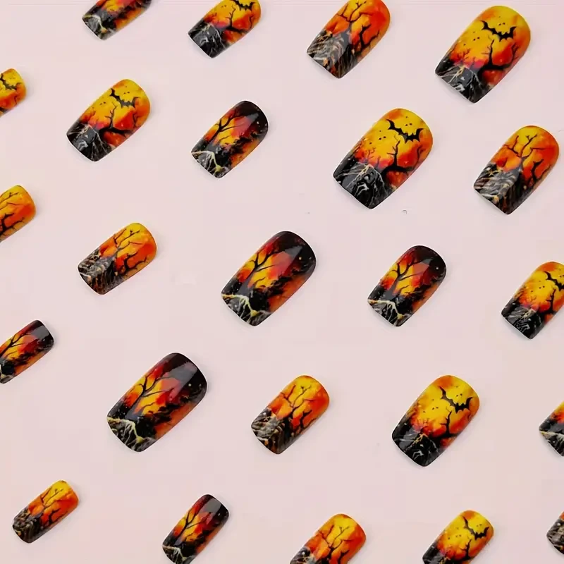 24pcs Halloween Press-On Nails Set