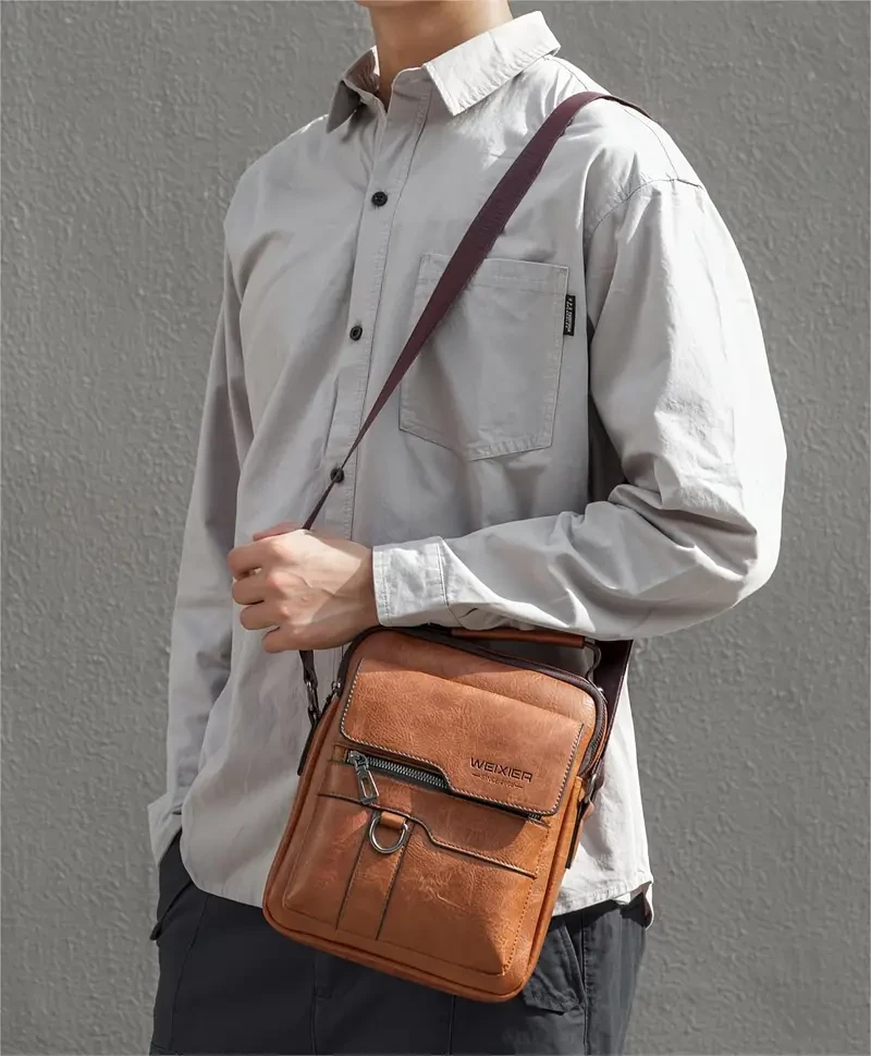 WEIXIER Crossbody Bag Men's Shoulder Bag,
