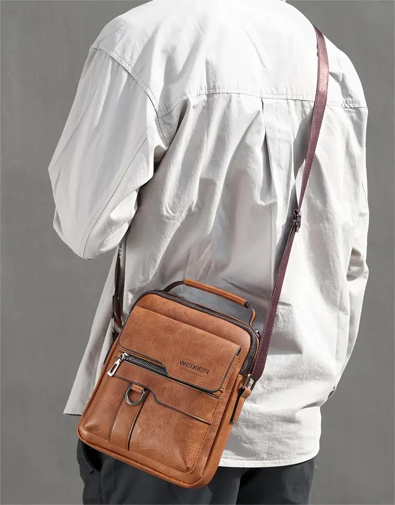 WEIXIER Crossbody Bag Men's Shoulder Bag,