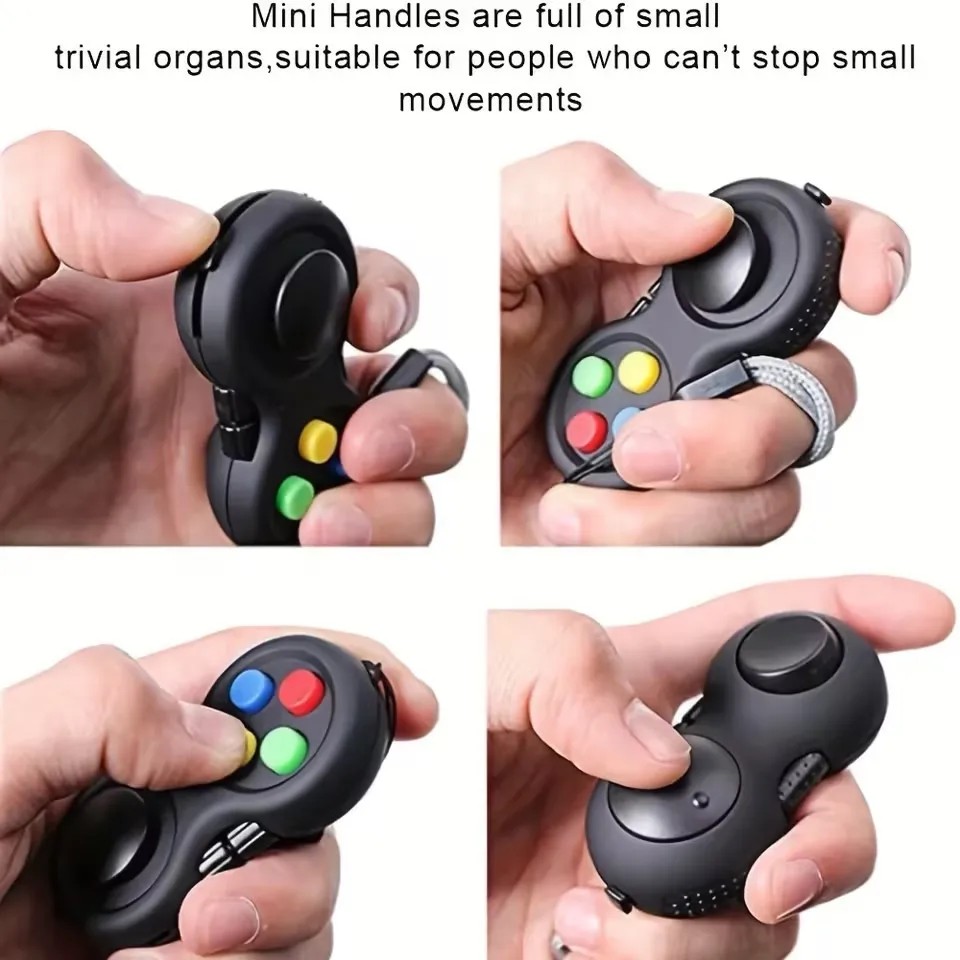 EDC 8 Sides Fidget Cube Anti-Stress Magic Toy for Autism, ADHD, Anxiety Relief & Focus
