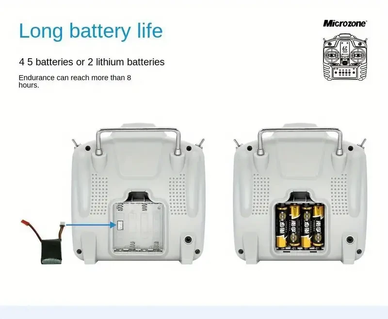 MC6C Mini 2.4G Remote Control Receiver with Antenna - Perfect for RC Aircraft, Boats & Vehicles