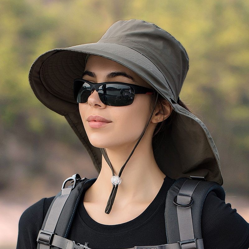 Sun Hats Wide Brim Bucket Outdoor Fishing Hiking Cap UV Protection 5 Colours