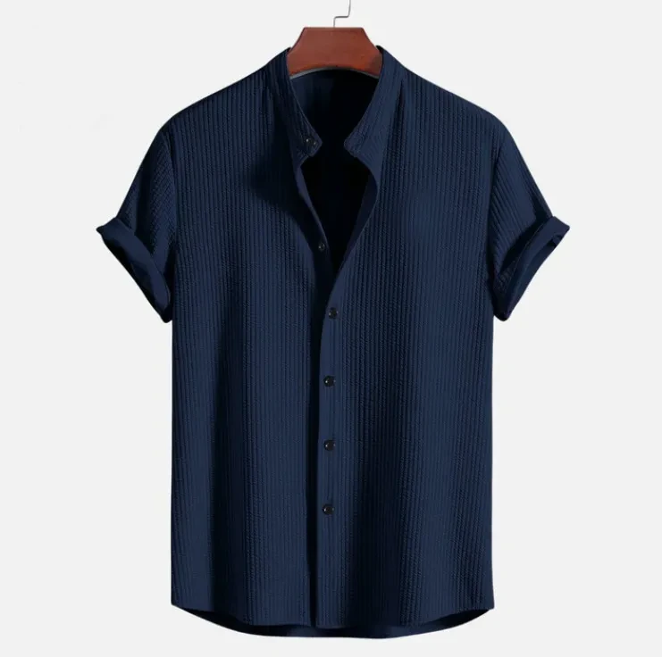 Short Sleeve Loose Shirt Top Summer Men's Clothing