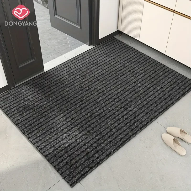 Striped Dirt Resistant Floor Mat