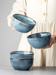 Creative Home Ceramic 5 Inch Small Soup Bowl