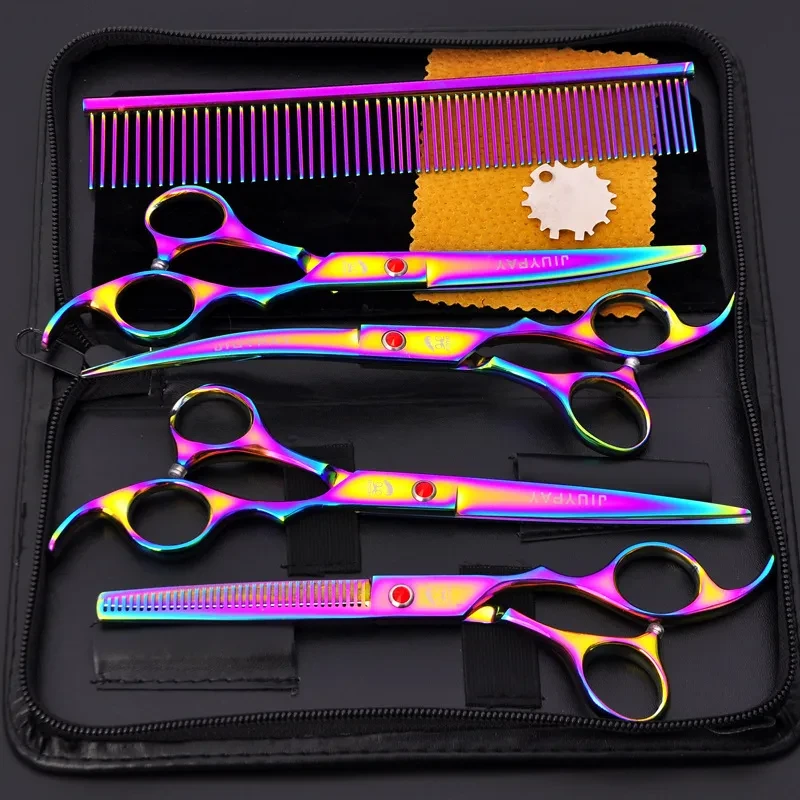 7.0 Inch Set Pie Color Pet Scissors