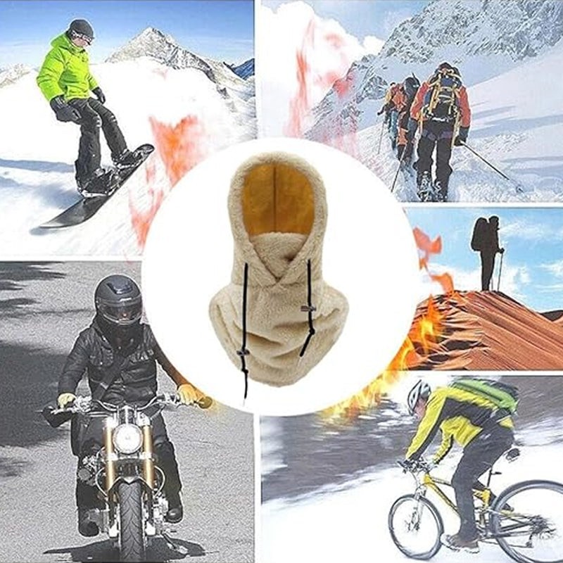 Winter Outdoor Sherp Hooded Sports Windproof Mask