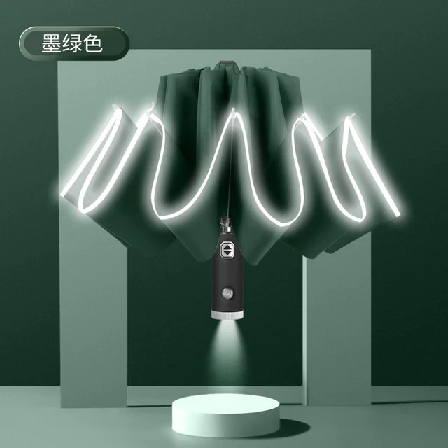 GiftTreeNZ | Automatic Umbrella with Reflective Stripe & LED Light