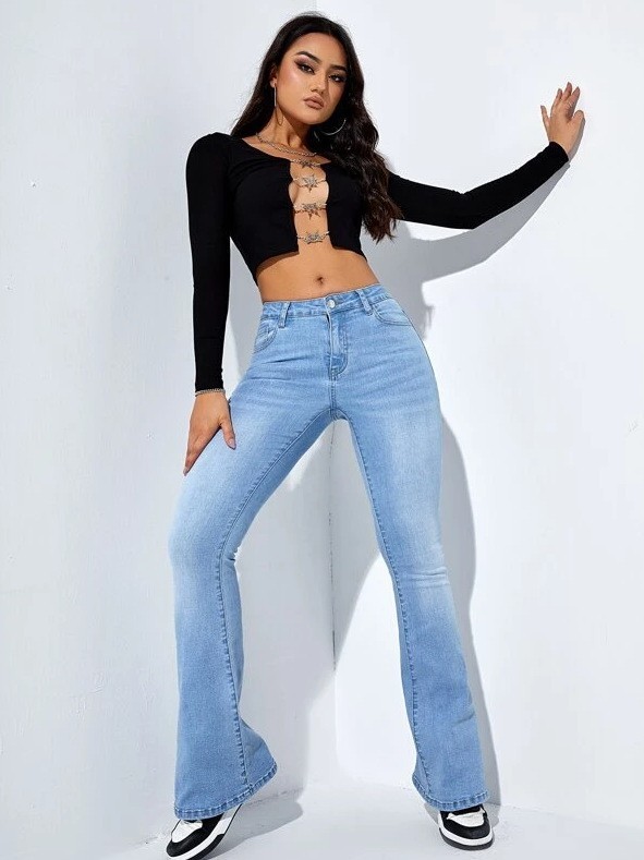 Women's Casual High Waist Slim-fit Trousers