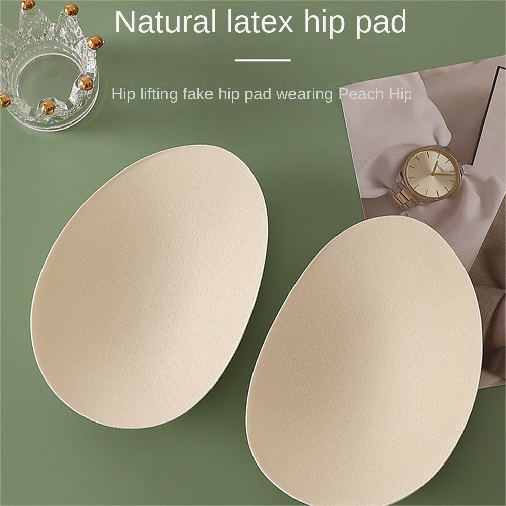 1Pair Womens Fake Butt Latex Hip Pad Control Panties Seamless Mid-Waist Butt Lifter, Hip Enhancer, Sexy Underwear Body Shaper