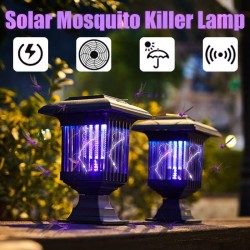 Solar Mosquito Killer Lamp Outdoor Waterproof Bug Zapper Light LED