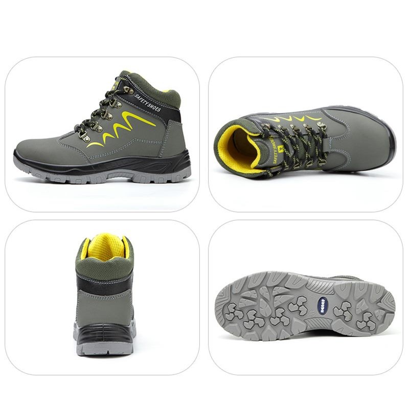 Steel Toe Work Boots Safety Industrial Shoes Puncture Proof Water Resistant - G