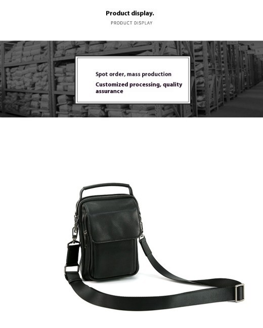 Men's Bag Genuine Leather Retro Cowhide Casual Messenger Bag