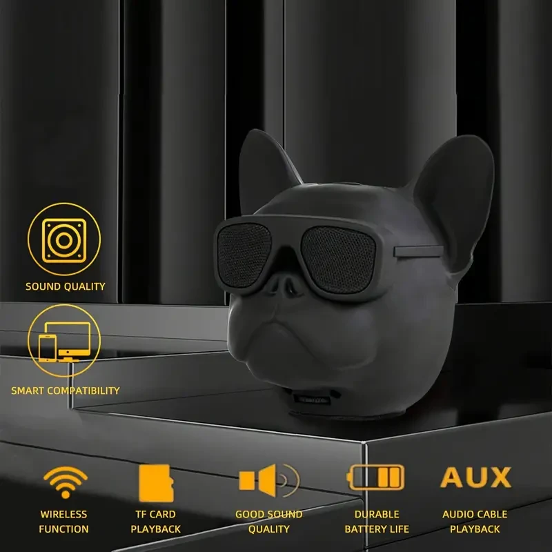 Adorable French Bulldog Wireless Speaker - Portable HIFI Sound