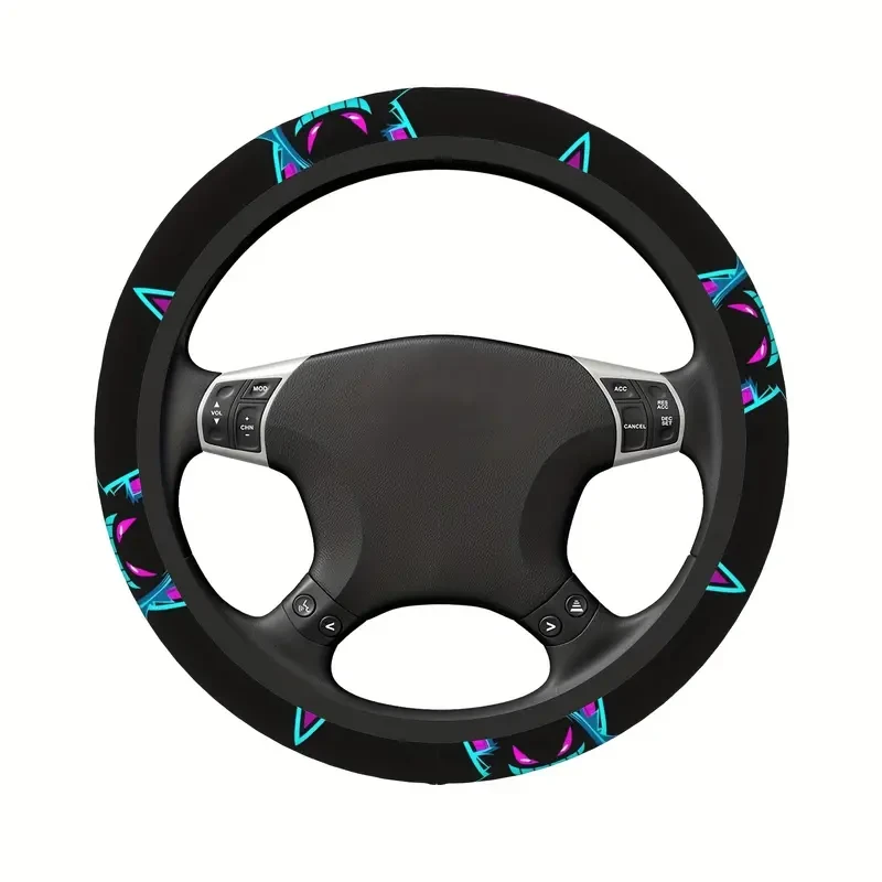 15 Inch Anime Steering Wheel Cover - 3D Pattern, Universal Fit