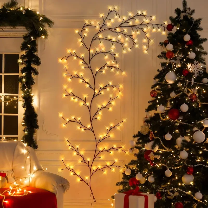 LED Willow Vine Lights - 1.8m Artificial Tree Branches for Room Decor