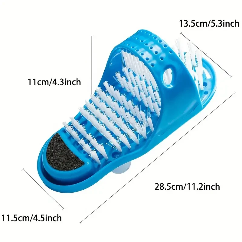 Foot Washing Brush and Scrub Massager Cleaner with Suction Cup - Dead Skin Remover for Shower Floor