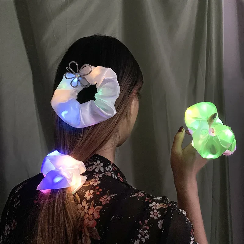 LED Luminous Hair Scrunchies