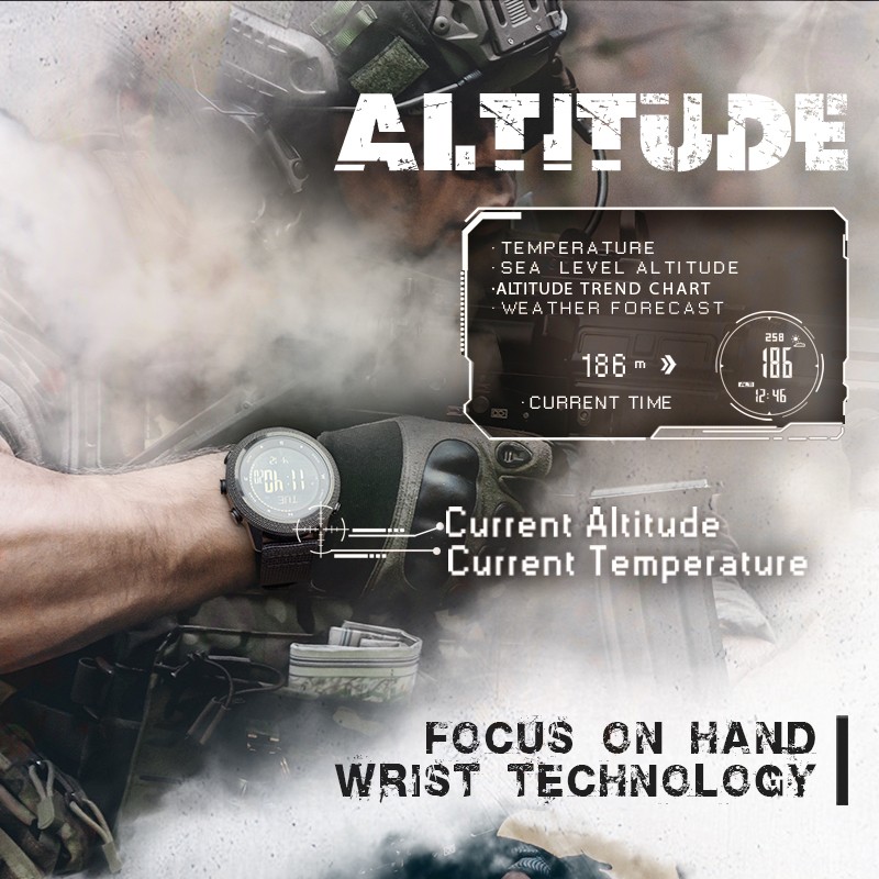 NORTH EDGE APACHE-46 Mens Digital Outdoor Sports Watch