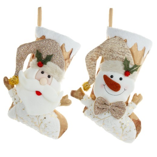 Christmas Gold-plated Big Socks Candy Gift Bag Pendant