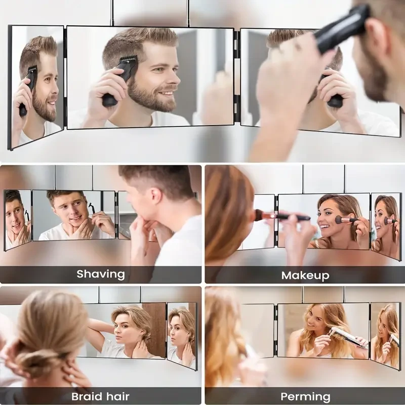 3 Way Mirror For Hair Cutting