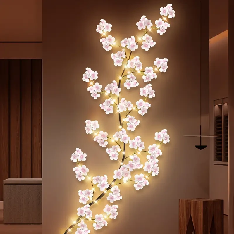 Cherry Blossom Lighted Garland - 100 Fairy Lights, 1.8M/5.9FT