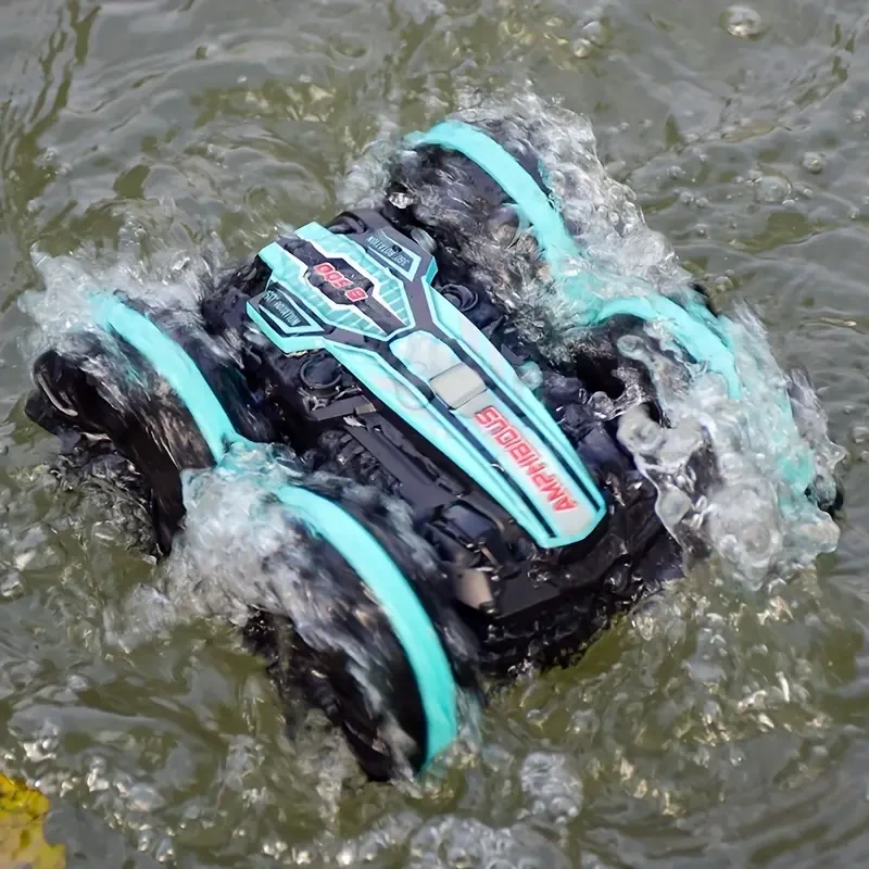 Amphibious 4WD Stunt RC Car - 360 Rotation, Gesture Control, All-Terrain
