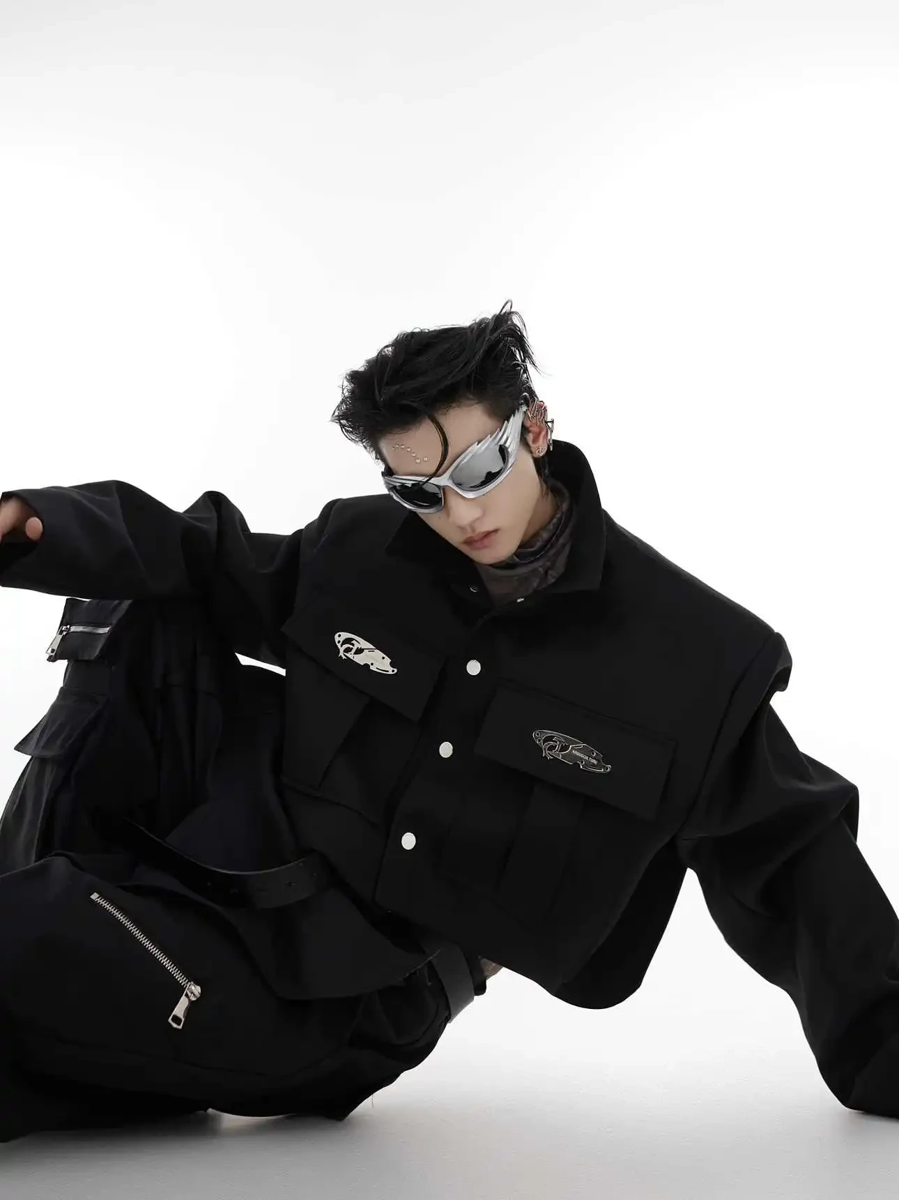 Men's Metal Design Profile Jacket