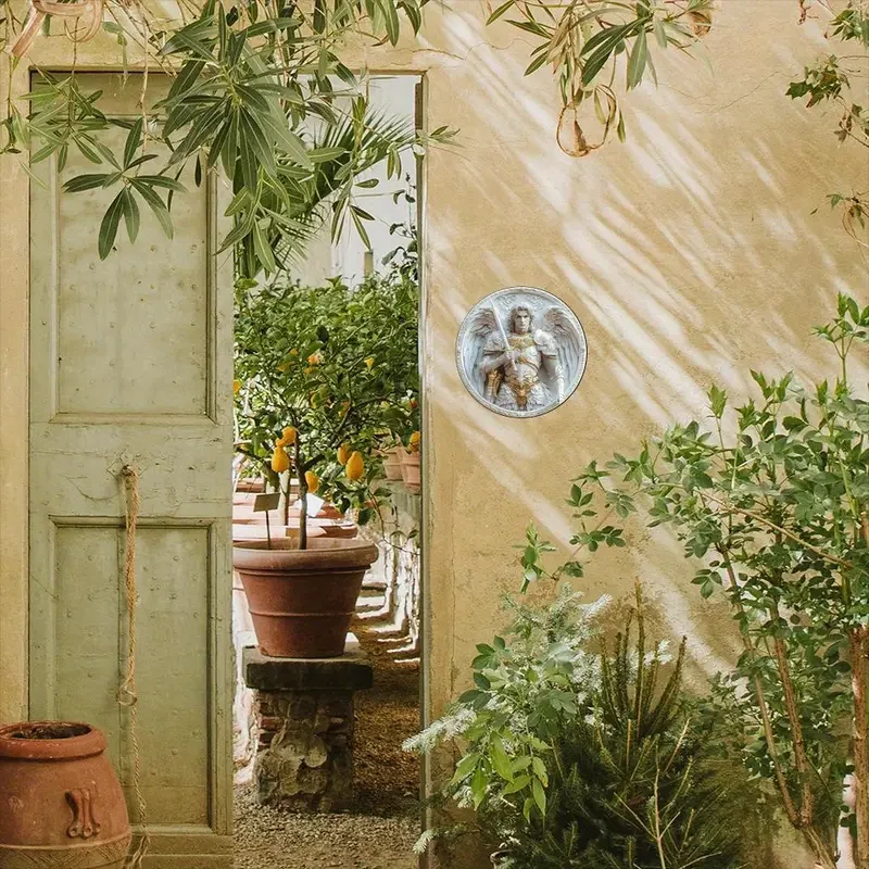 1pc Archangel Michael Inspired Acrylic Wall Plaque