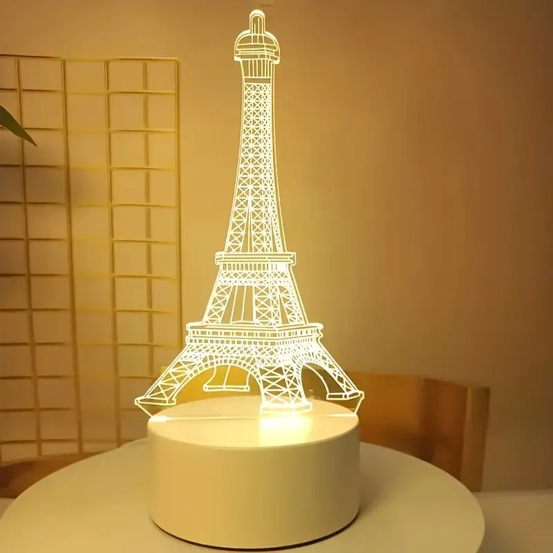 1pc Paris Tower 3D Night Light