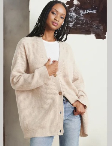 V-neck Knit Cardigan for women