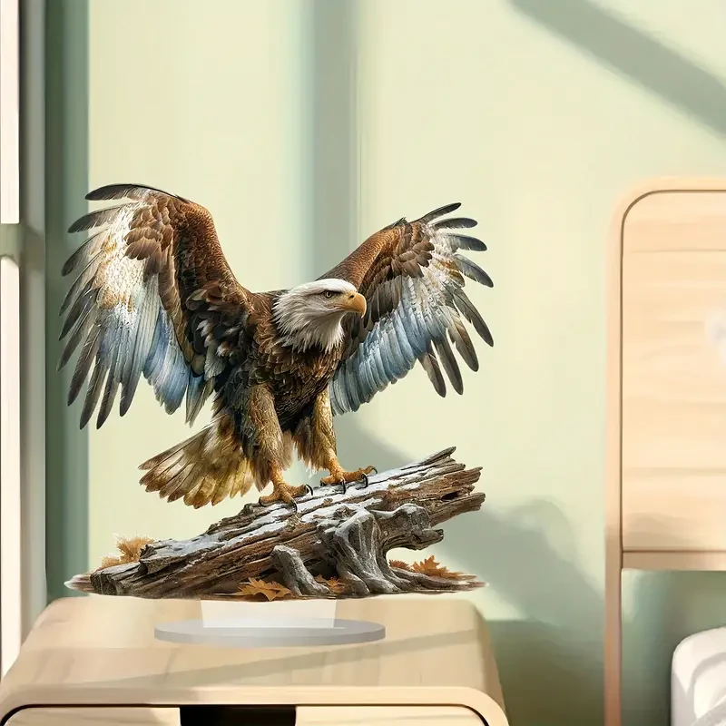 Majestic Eagle Winged Acrylic Desk Decor