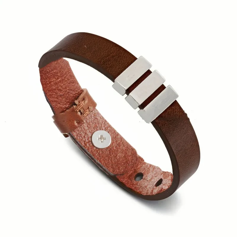 Personalized Engraved Family Names Men's Bracelet