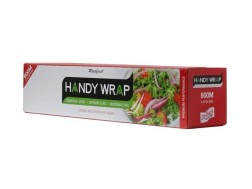 Handy Wrap 600MX35CM Wrapping Film Box & Slide Cutter Catering Film Cling Wrap